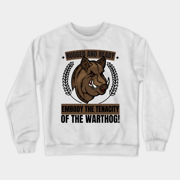 Warthog Crewneck Sweatshirt by Pearsville
